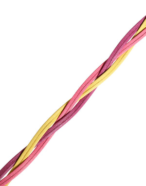 Costume National Multicolor Twisted Leather Circle Buckle Belt