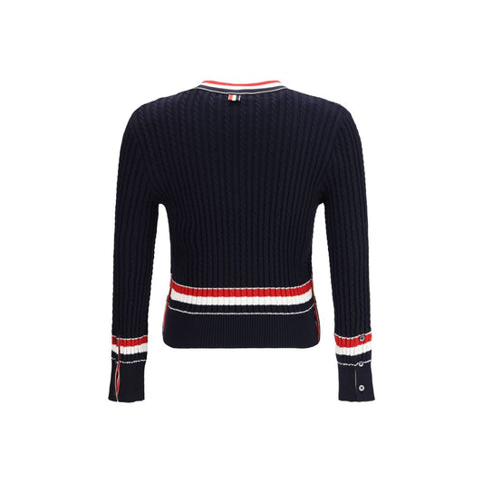 Thom Browne Blue Cotton Sweatshirt
