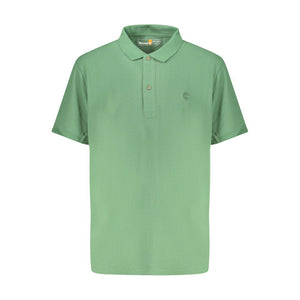Timberland Verde Cotton Men Polo Shirt