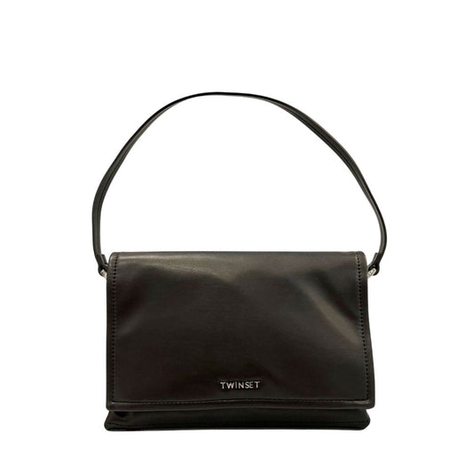 Twinset Black PU Women Shoulder Bag