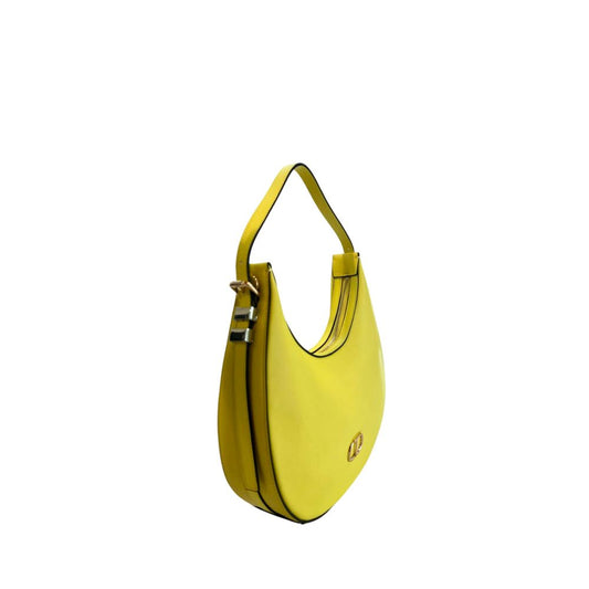 Twinset Yellow PU Women Shoulder Bag