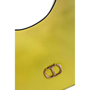 Twinset Yellow PU Women Shoulder Bag