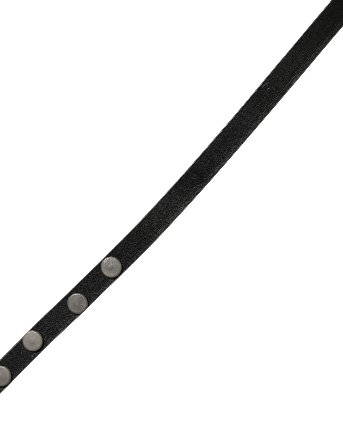 Costume National White Leather Studded Cintura Belt