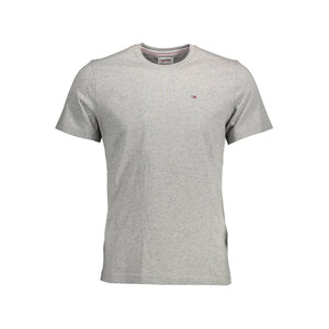 Tommy Hilfiger Grigio Cotton Men T-Shirt