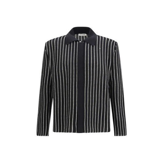Jil Sander Black Cotton Cardigan