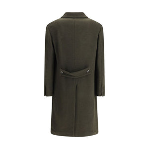 Cruna Bicolor Fleece Wool Coat