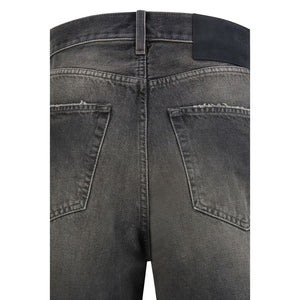 Haikure Black Cotton Relaxed Fit Jeans