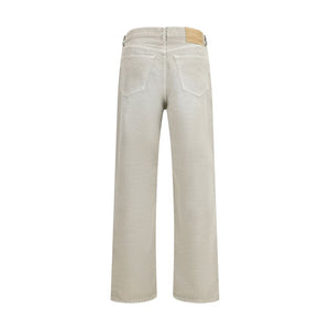 Haikure Gray Cotton Straight-Leg Jeans