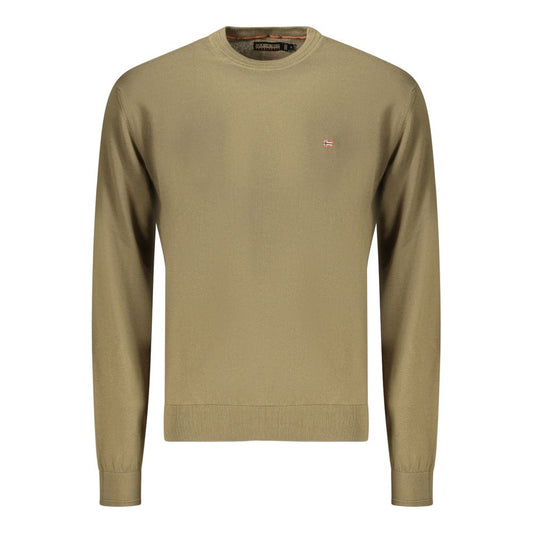 Napapijri Verde Cotton Men's Long-Sleeve Shirt