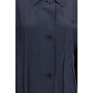 Prada Blue Silk Coat