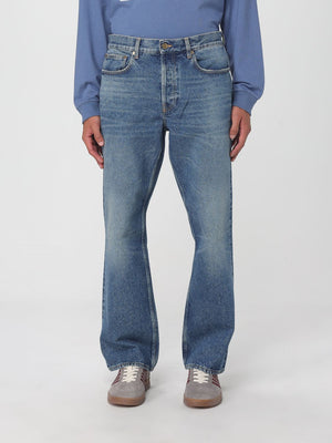Golden Goose Blue Cotton Flared Jeans