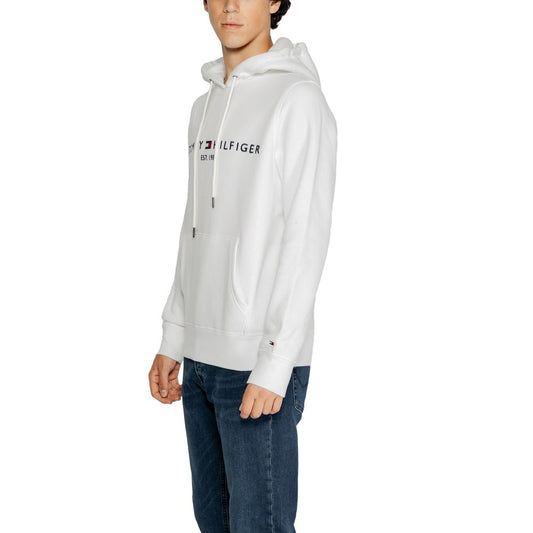 Tommy Hilfiger White Cotton Hoodie