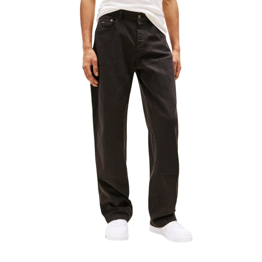 Tommy Hilfiger Jeans Black Organic Cotton Casual Pants