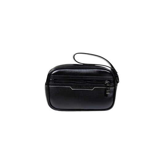 Armani Exchange Black Polyester Clutch Bag