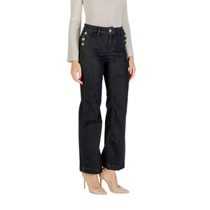 Liu Jo Black Cotton Bootcut Jeans