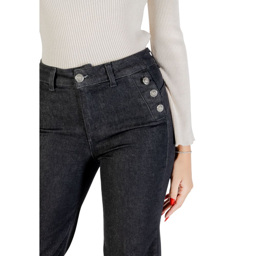 Liu Jo Black Cotton Bootcut Jeans