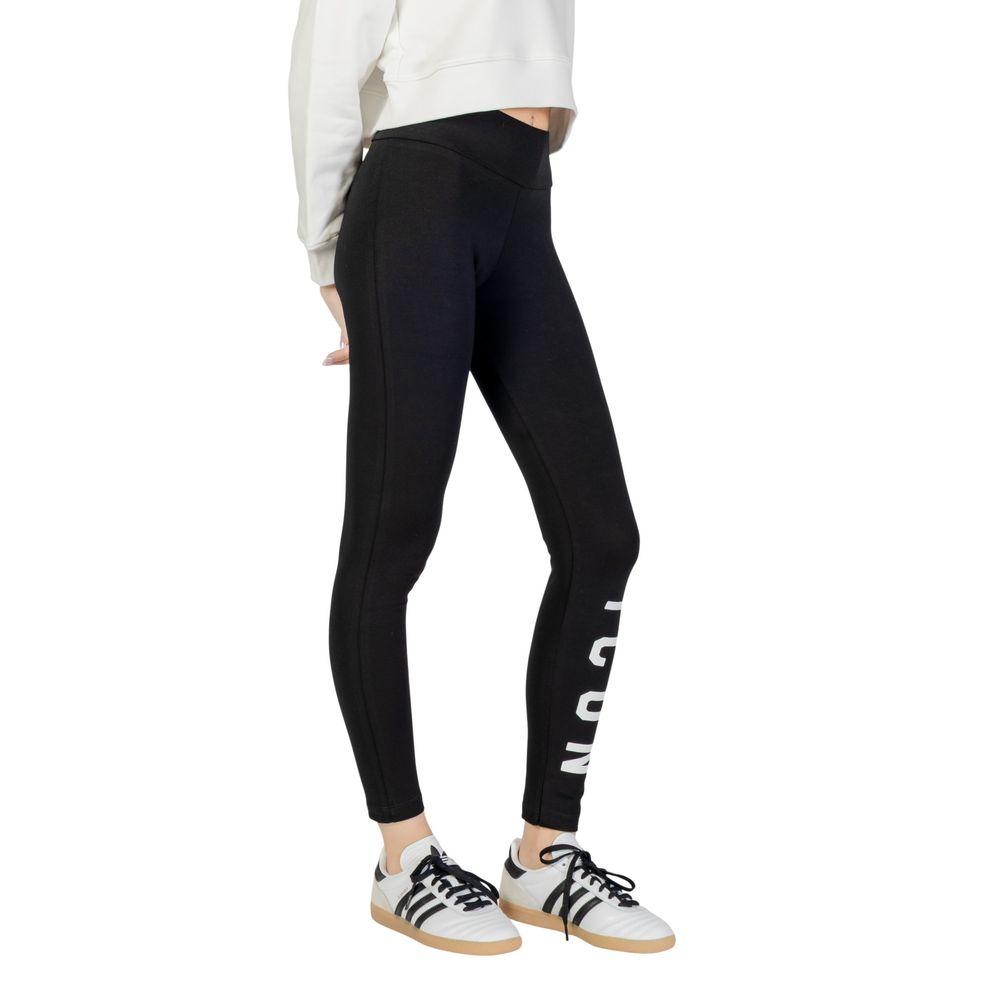 Icon Black Cotton Leggings