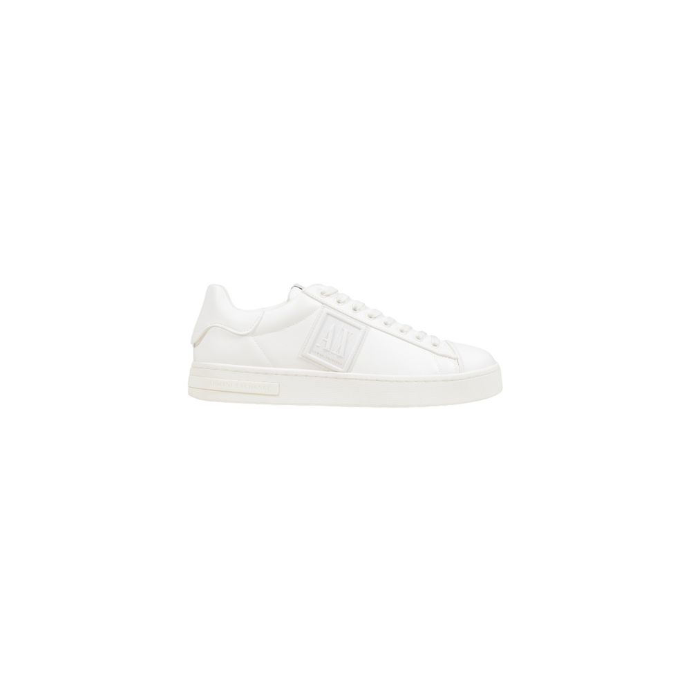 Armani Exchange White Polyester Low Top Sneakers