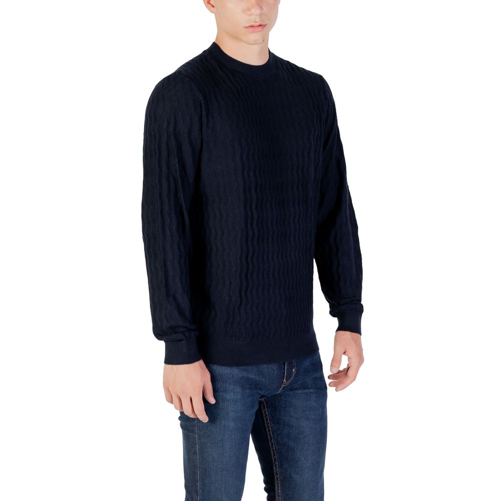 Armani Exchange Blue Marabou Sweatshirt
