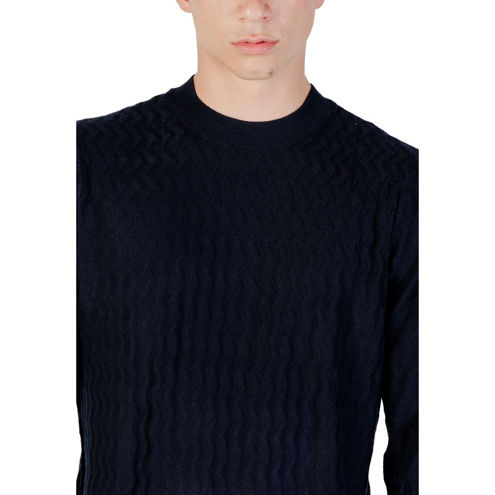 Armani Exchange Blue Marabou Sweatshirt