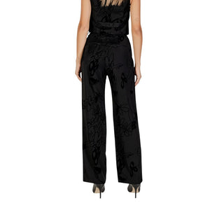 Desigual Black Polyester Flared Pants