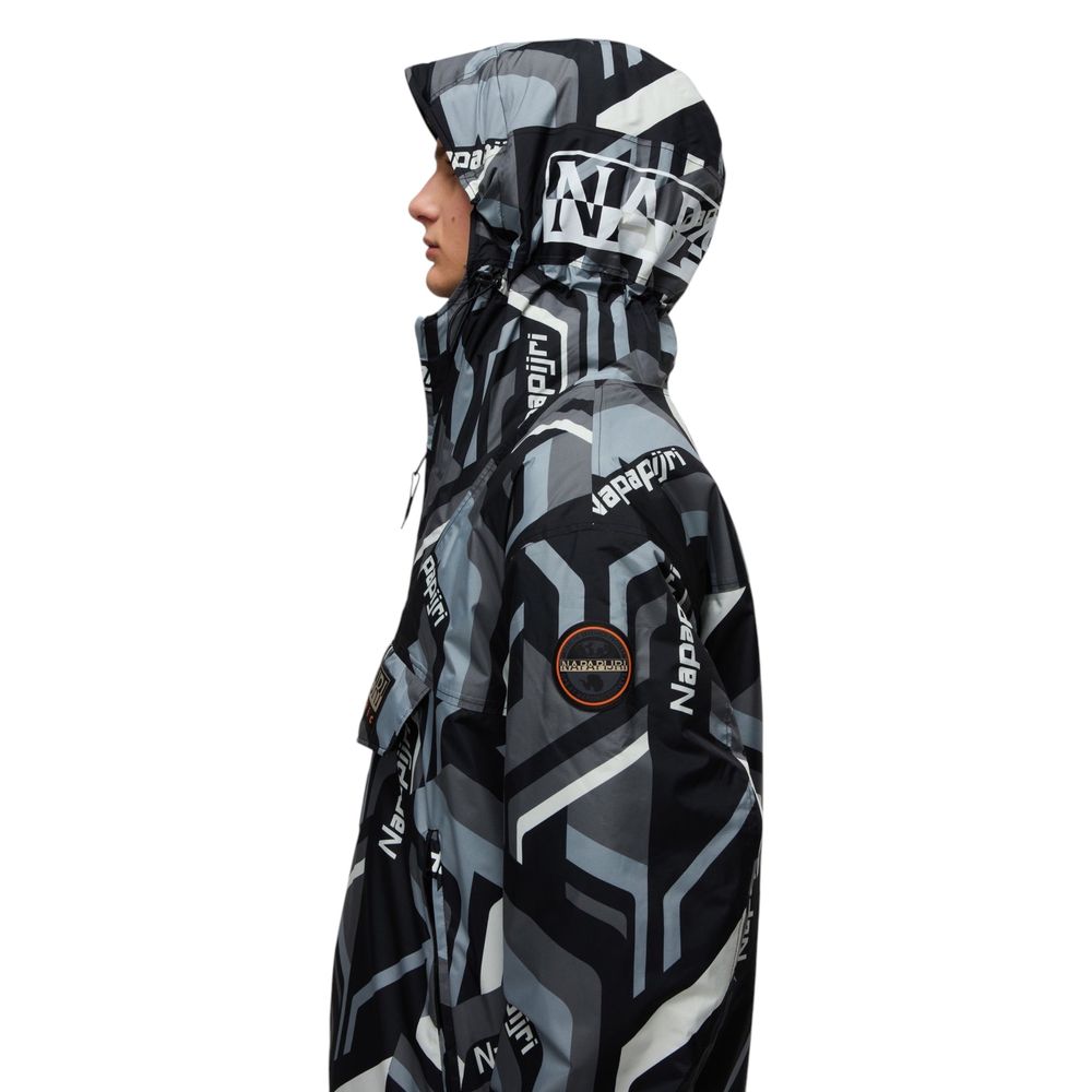 Napapijri Bicolor Recycled Polyester Shell Jacket