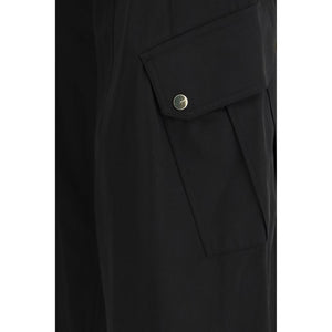 PINKO Black Cotton Cargo Pants
