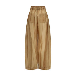 The Latest Beige Lyocell Casual Pants
