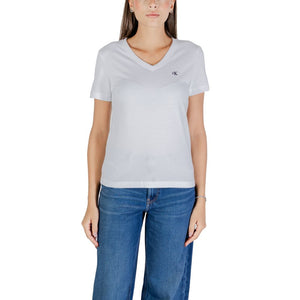 Calvin Klein Jeans White Cotton T-Shirt