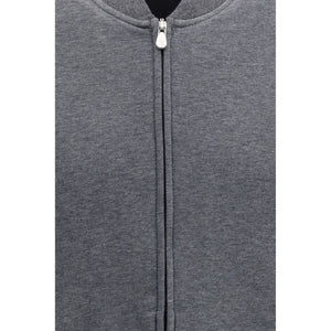Brunello Cucinelli Gray Cotton Sweatshirt