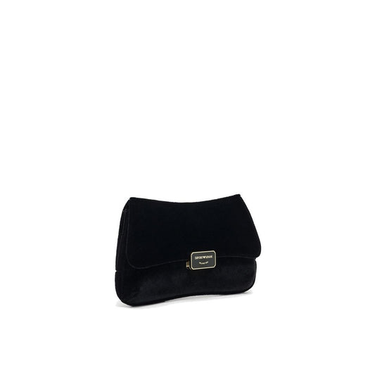 Emporio Armani Black Polyester Clutch Bag