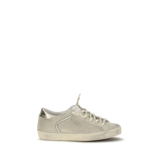 Golden Goose Beige Calf Leather Bos Taurus Low Top Sneakers