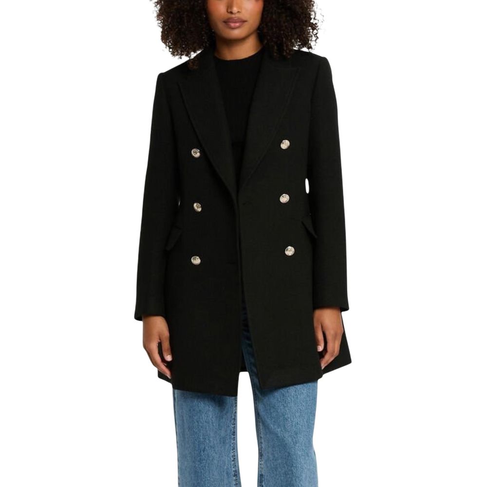 Morgan De Toi Black Polyester Coat