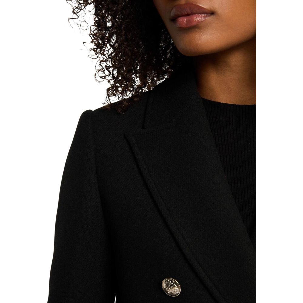 Morgan De Toi Black Polyester Coat