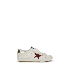Golden Goose White Calf Leather Bos Taurus Low Top Sneakers