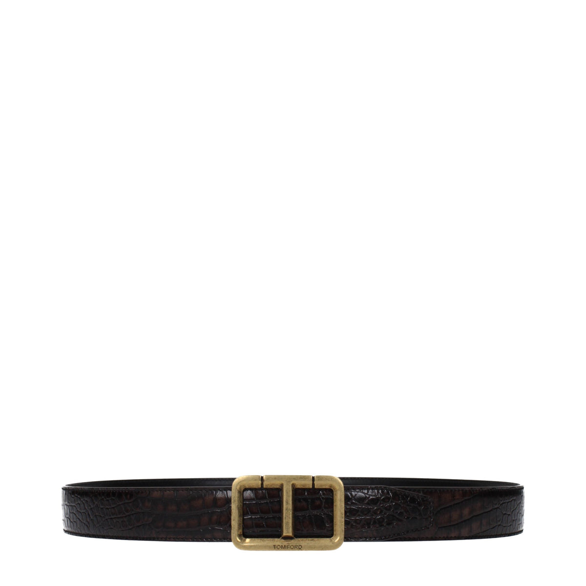 Tom Ford Brown Leather Regular Belt