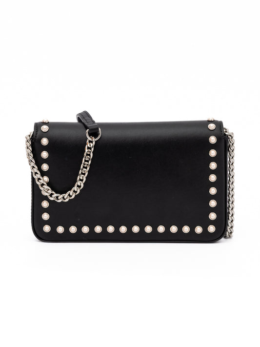 Jimmy Choo Black Leather Crossbody Bag