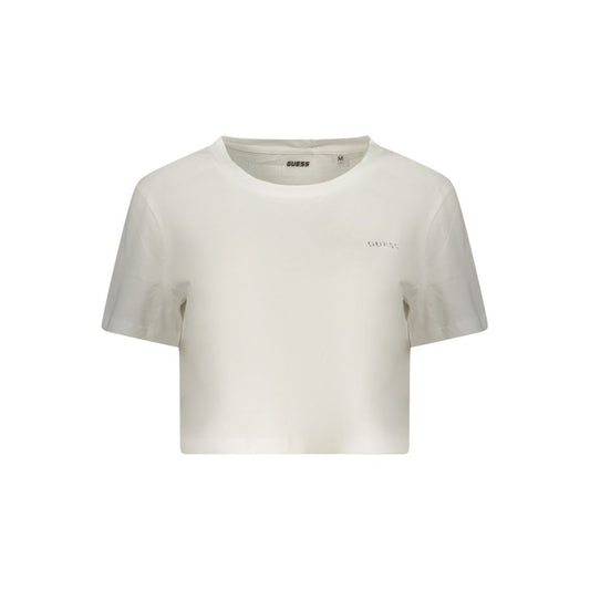 Guess Jeans White Cotton Women T-Shirt