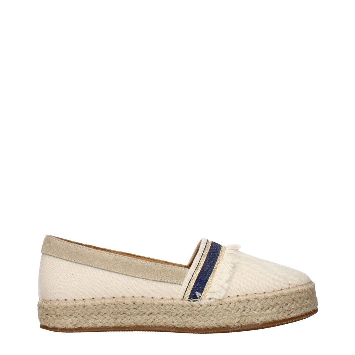 Eleventy Beige Fabric Espadrilles