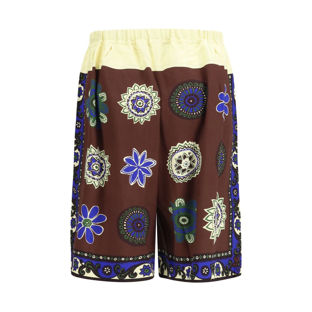 Alemais Multicolor Viscose Bermuda Shorts