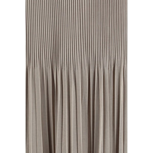 Giorgio Armani Gray Viscose Midi Skirt