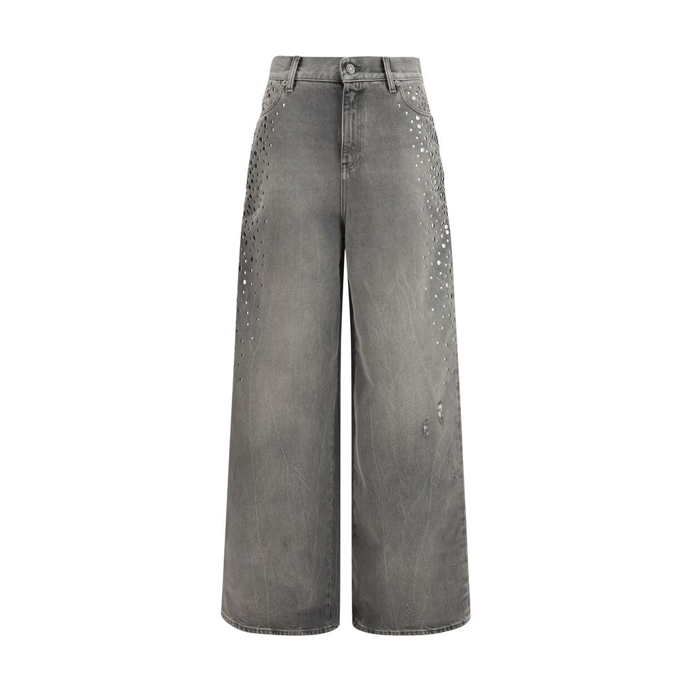 Golden Goose Gray Cotton Jeans Denim