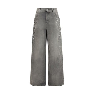 Golden Goose Gray Cotton Jeans Denim