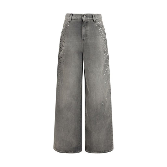 Golden Goose Gray Cotton Jeans Denim