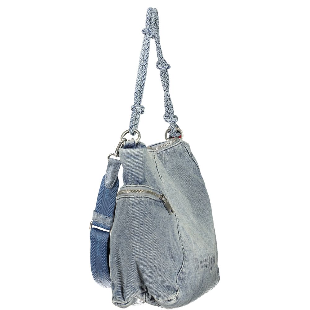 Desigual Azzurro Cotton Women Handbag