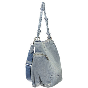 Desigual Azzurro Cotton Women Handbag