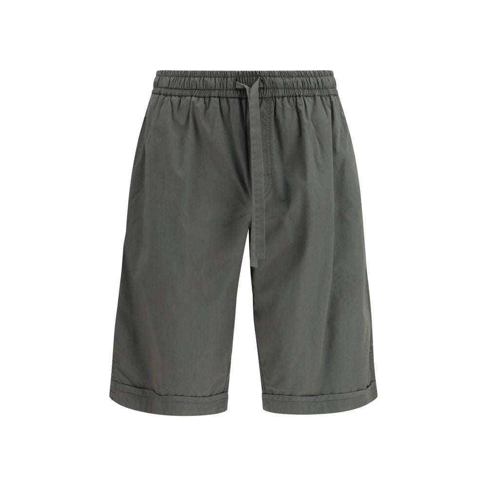Dolce & Gabbana Gray Cotton Cargo Shorts
