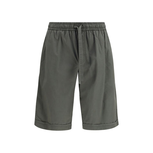 Dolce & Gabbana Gray Cotton Cargo Shorts