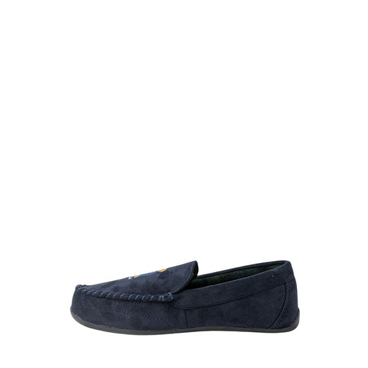 Ralph Lauren Blue Faux Fur Slippers