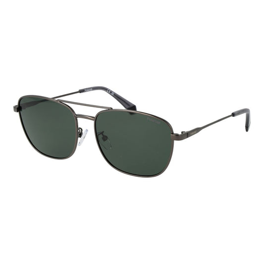 Polaroid Gray Stainless Steel Sunglasses